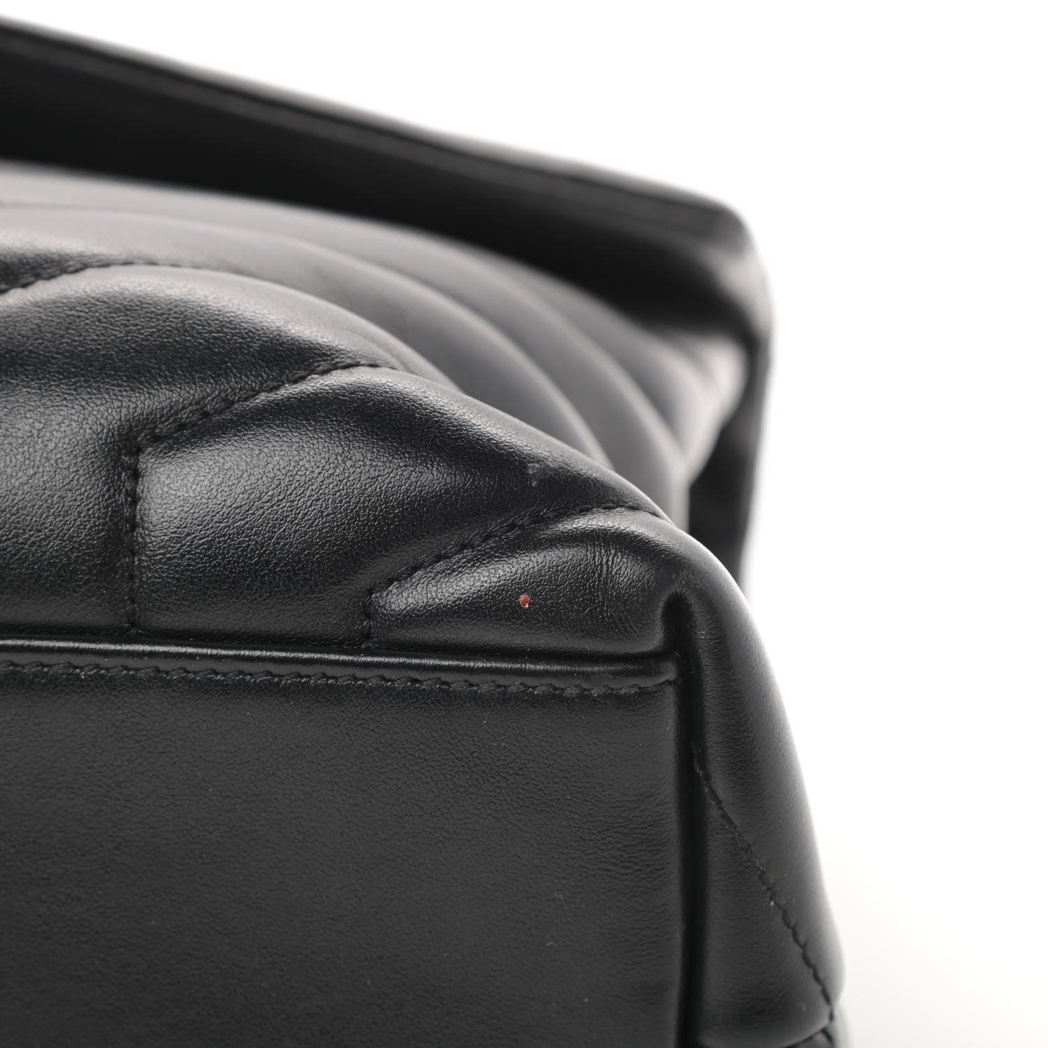 Saint Laurent Calfskin Y Quilted Monogram Medium Loulou Chain Satchel Black 15 of 16
