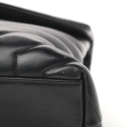 Saint Laurent Calfskin Y Quilted Monogram Medium Loulou Chain Satchel Black 15 of 16
