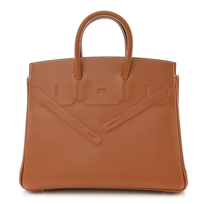 Hermes Swift Birkin Shadow 25 Gold 1 of 10