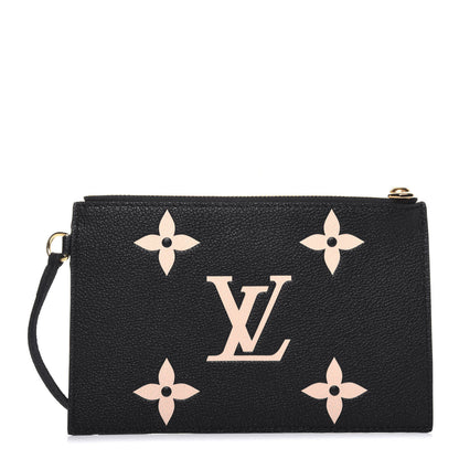 Louis Vuitton Empreinte Monogram Giant Neonoe MM Pochette Black Beige 1 of 9