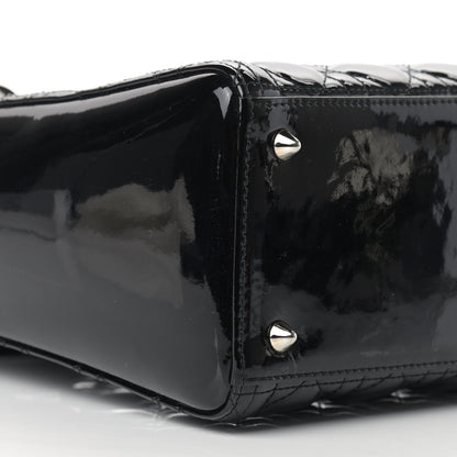Christian Dior Patent Cannage Medium Lady Dior Black 8 of 9