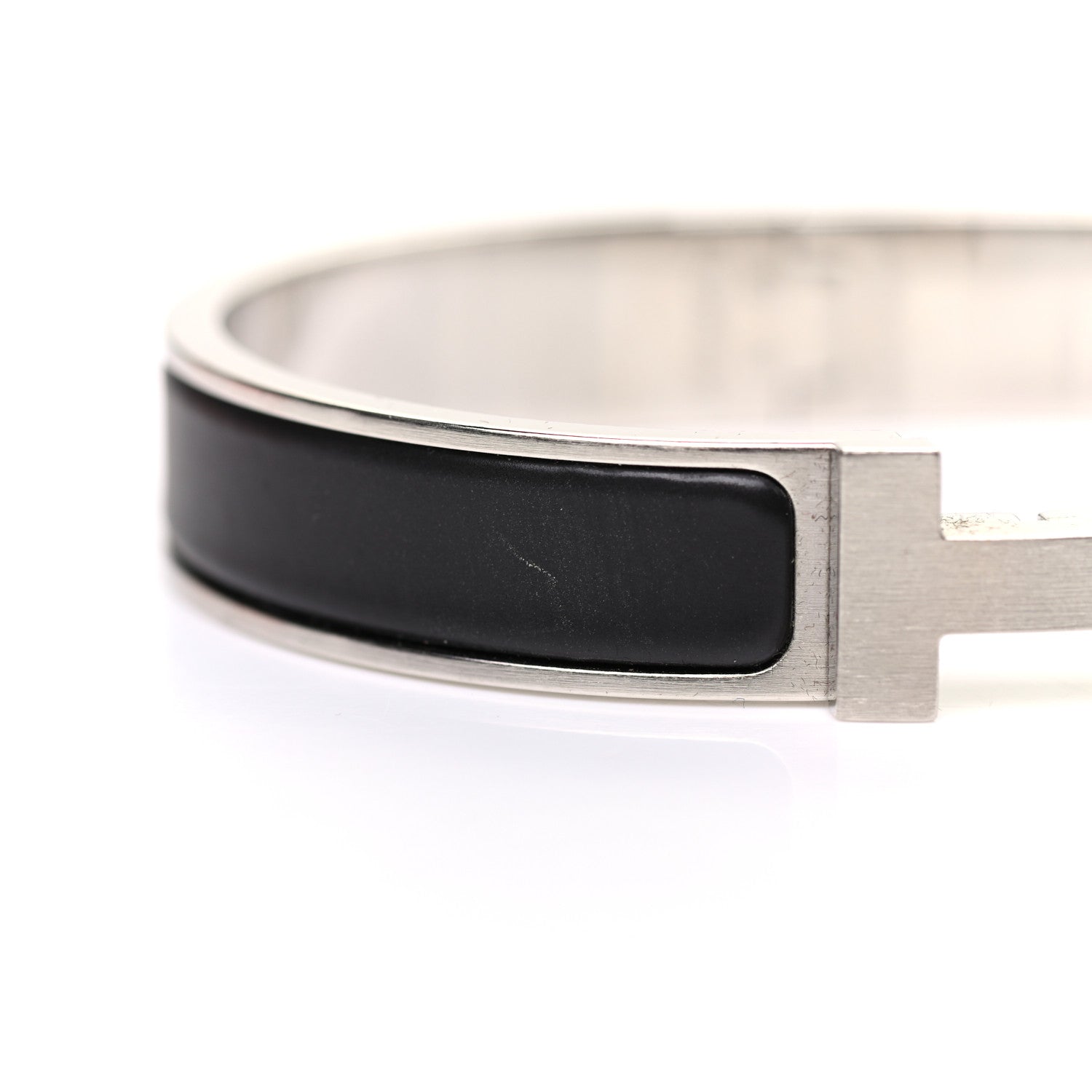 Hermes Matte Enamel Narrow Clic Clac HH Bracelet GM Black 5 of 5