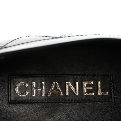Chanel Calfskin Stitched CC Loafers 39 Black 8 of 10
