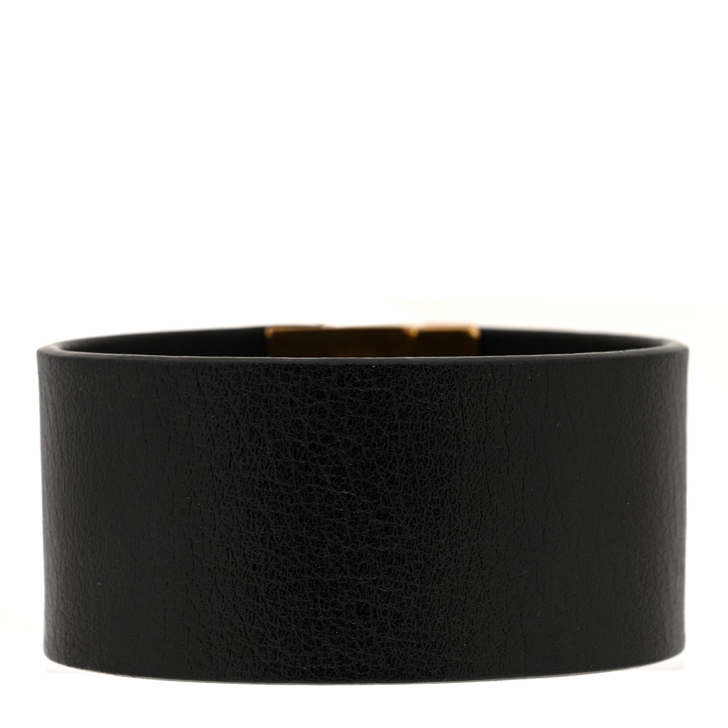 Calfskin ID Cuff Bracelet S Black