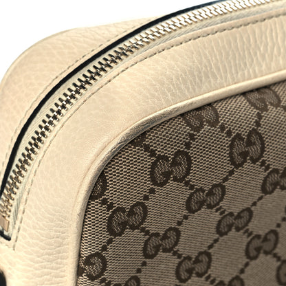 Gucci Monogram Dollar Calfskin Mini Bree Messenger Bag Beige Ebony Avoire 14 of 17