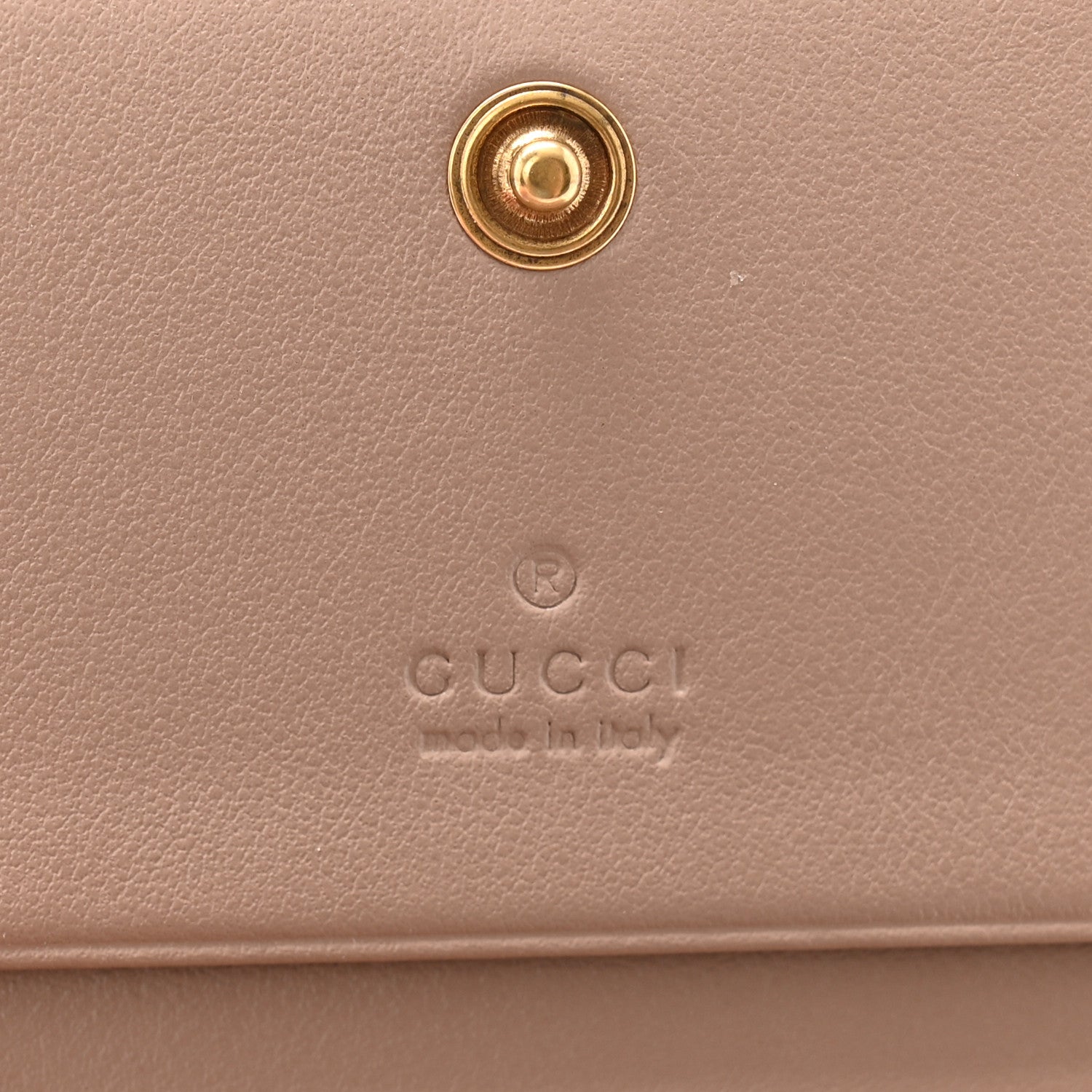 Gucci Calfskin Matelasse GG Marmont Card Case Wallet Porcelain Rose 6 of 8