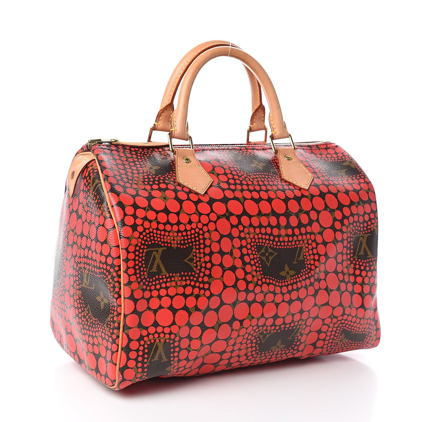 Monogram Kusama Town Speedy 30 Red