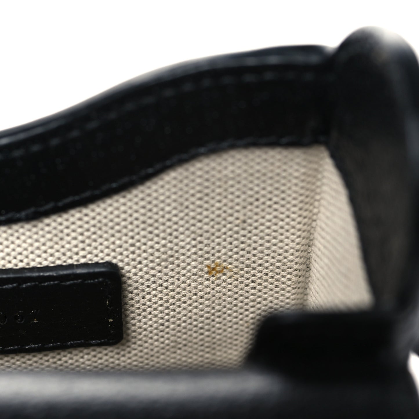 Jacquard Black Denim GG Monogram Textured Dollar Calfskin Mini Horsebit 1955 Crossbody Bag Black Ivory