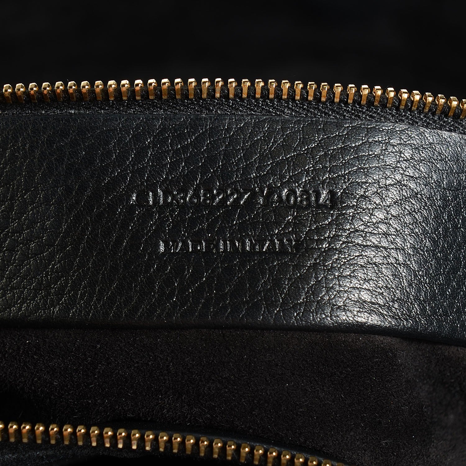 Saint Laurent Calfskin Suede Large Muse Two Black 8 of 9