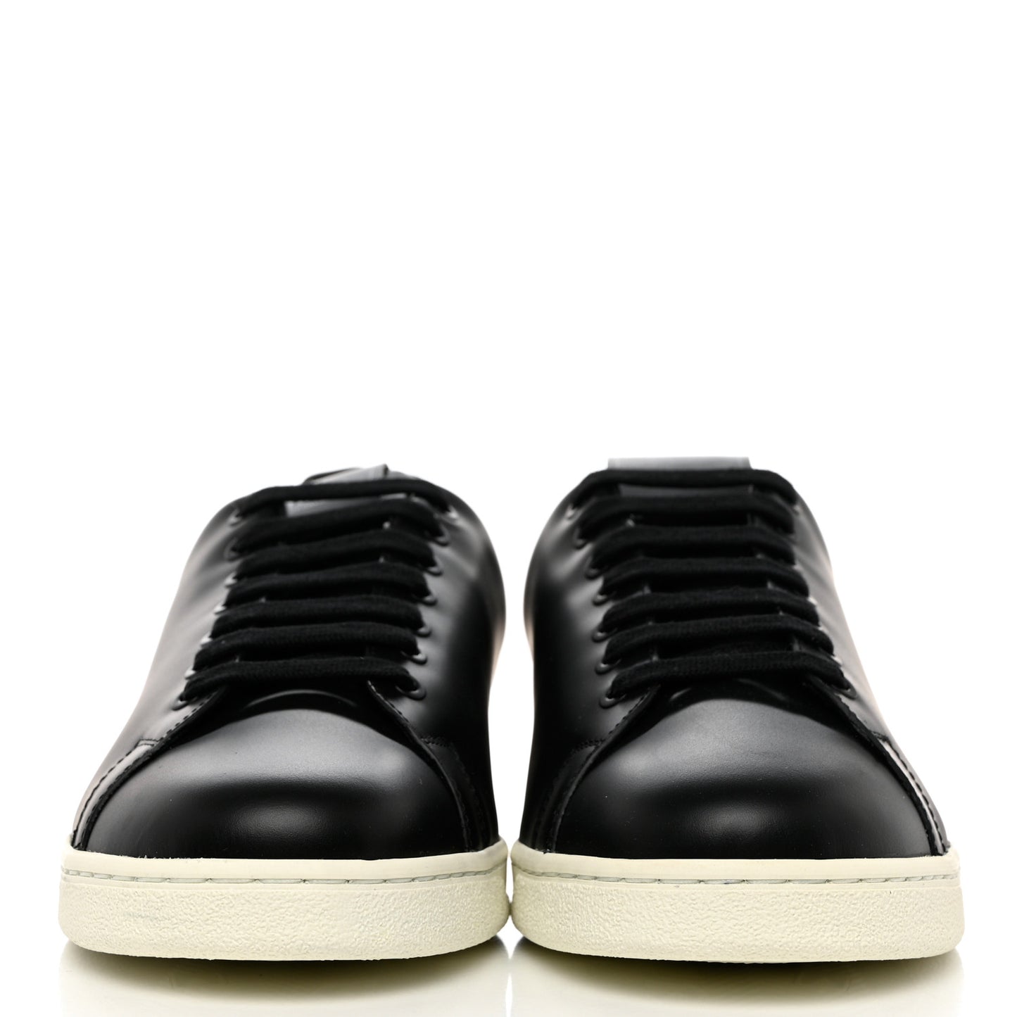 Calfskin Mens VLogo Sneakers 43 Black
