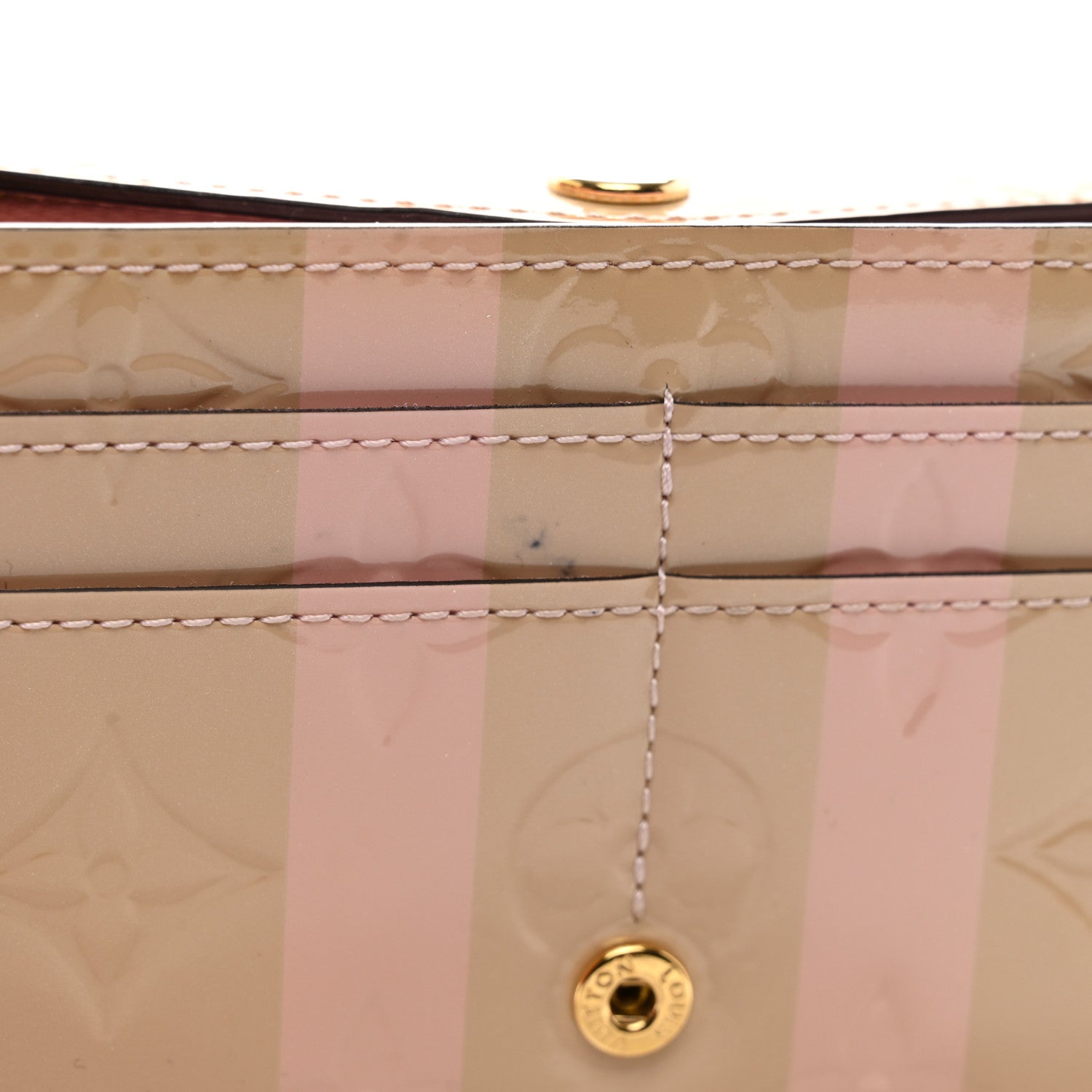 Louis Vuitton Vernis Rayures Sarah Wallet NM Dune 9 of 9