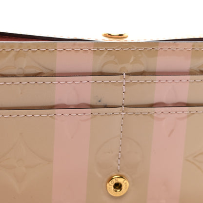 Louis Vuitton Vernis Rayures Sarah Wallet NM Dune 9 of 9