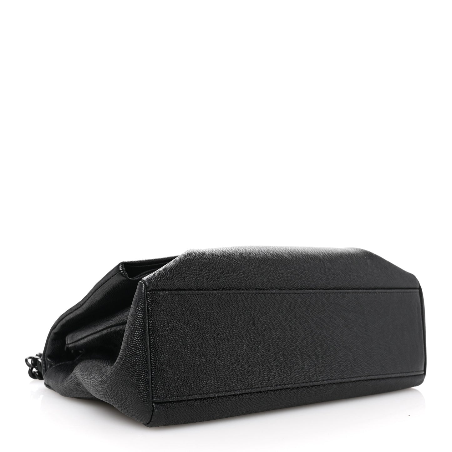 Grain De Poudre Medium West Hollywood Monogram Fold-Over Black