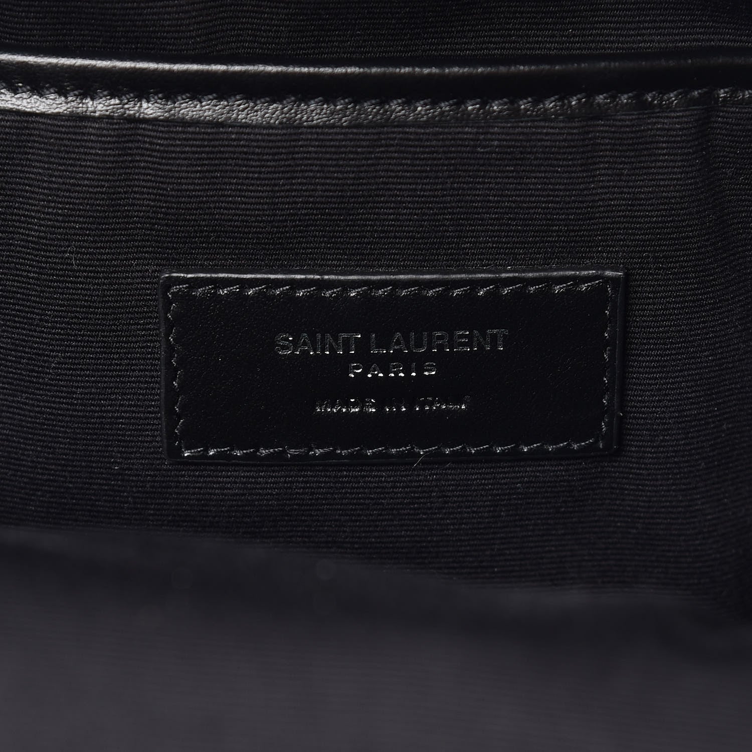 Saint Laurent Canvas Signature Embroidered Mini City Backpack Black 7 of 13