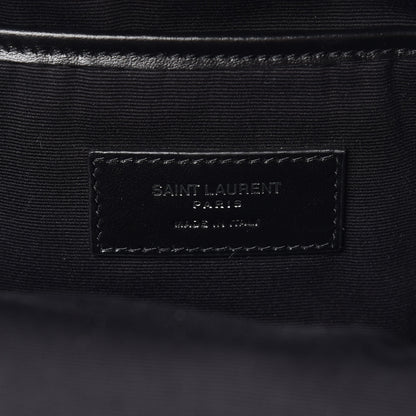 Saint Laurent Canvas Signature Embroidered Mini City Backpack Black 7 of 13