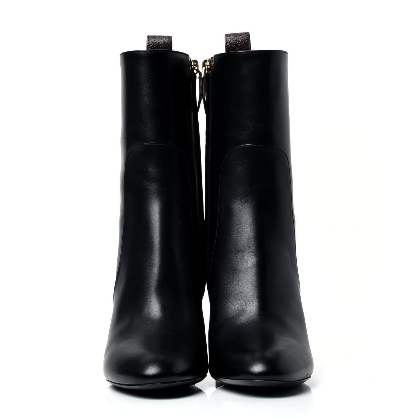 Calfskin Silhouette Ankle Boots 38 Black