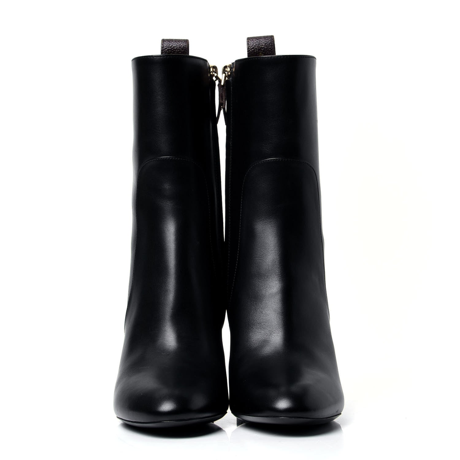 Louis Vuitton Calfskin Silhouette Ankle Boots 38 Black 2 of 5