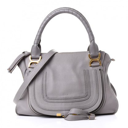 Chloe Calfskin Medium Marcie Satchel Cashmere Grey 2 of 6