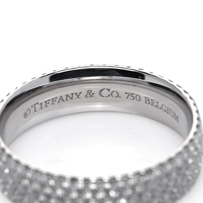 Tiffany 18K White Gold Diamond Metro Five-Row Ring 50 5.5 4 of 4