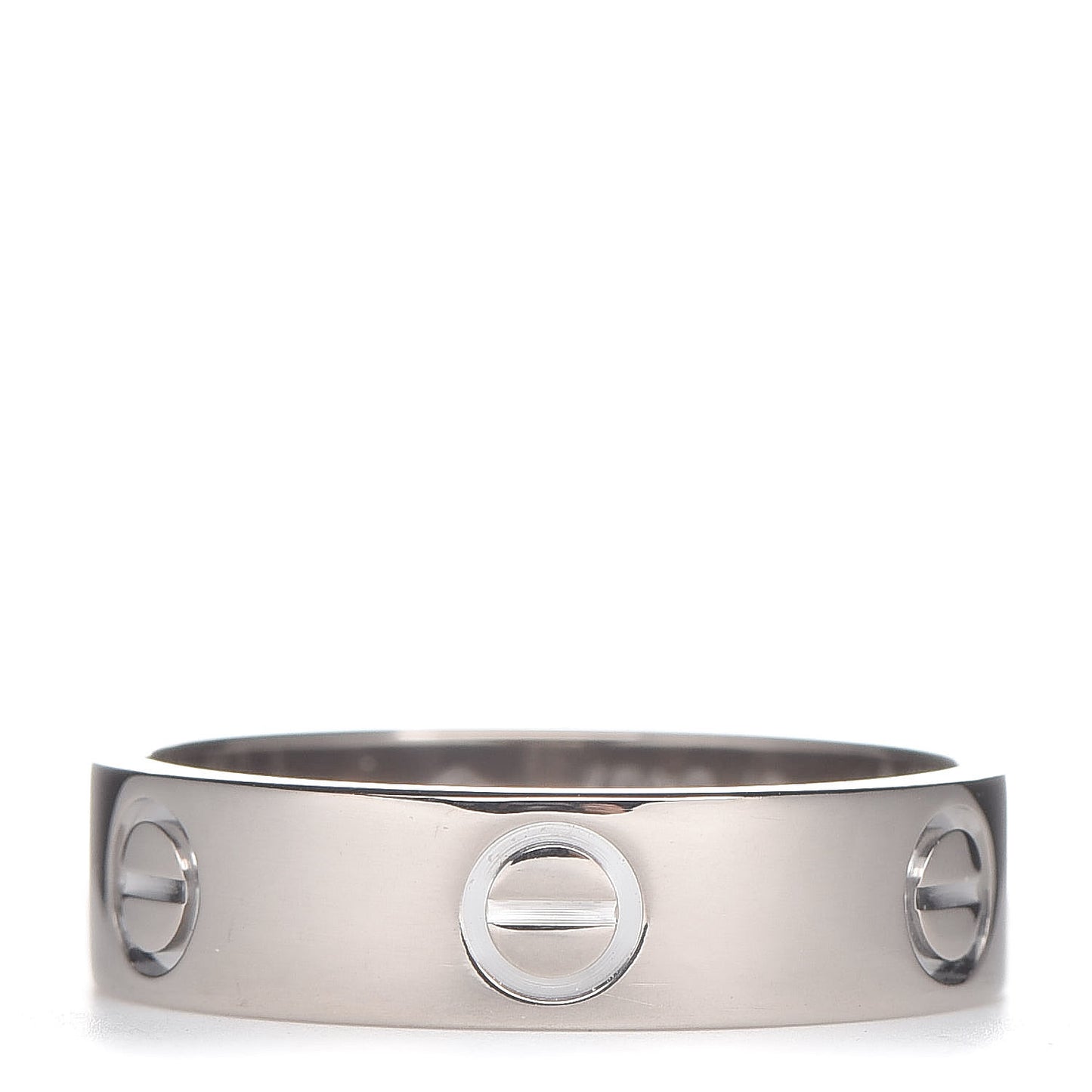 18K White Gold 5.5mm LOVE Ring 58 8.5