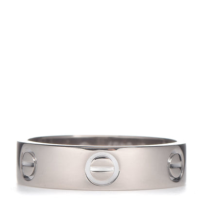 Cartier 18K White Gold 5.5mm LOVE Ring 58 8.5 3 of 4