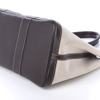 Hermes Toile Buffle Gala Garden Party Tote 36 MM Marron Fonce 7 of 13