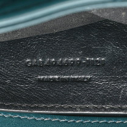 Saint Laurent Calfskin Y Quilted Monogram Small Loulou Chain Satchel Green 9 of 15