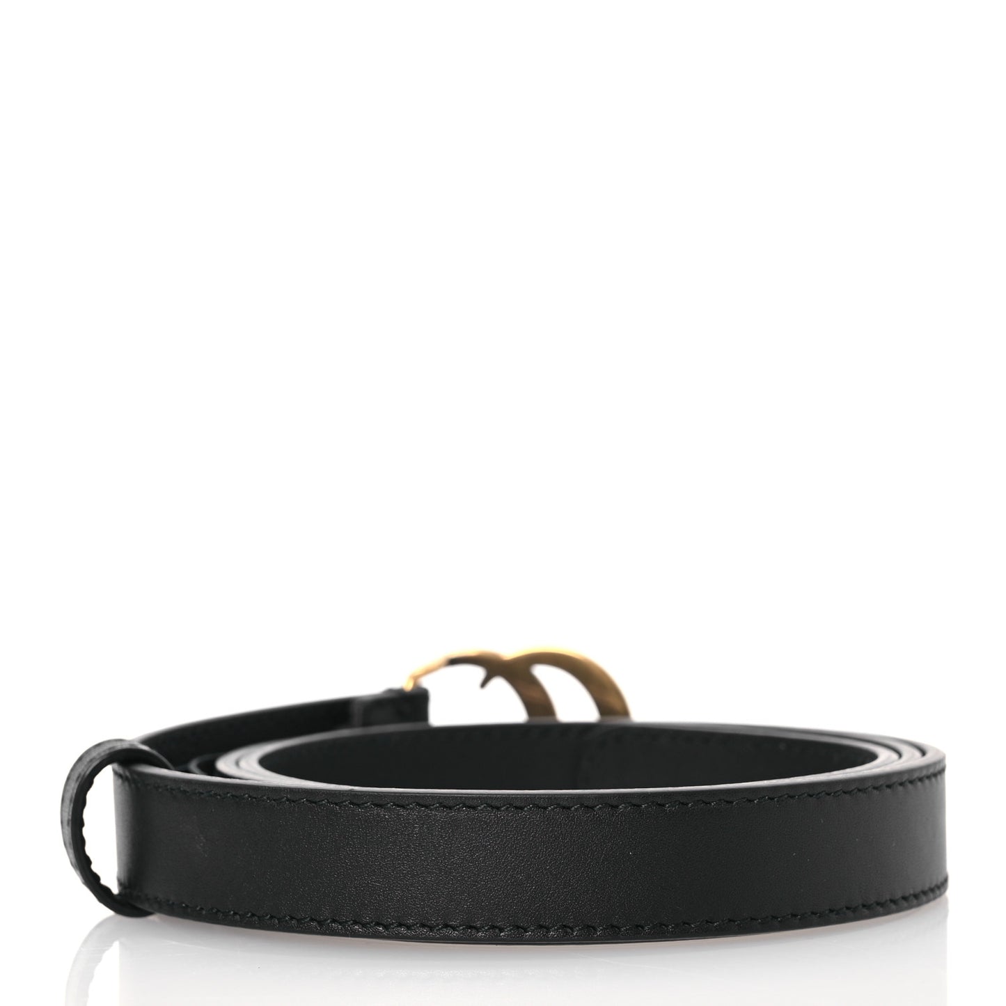 Calfskin Double G 20mm Belt 80 32 Black