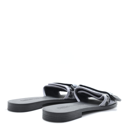 Christian Dior Technical Stretch Fabric Camouflage Dio(r)evolution Slide Sandals 37 Black Grey 5 of 8