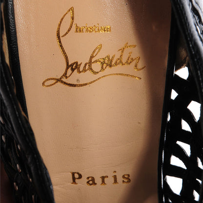 Christian Louboutin Kid Kasha 150 Booties 41 Black Silver 7 of 7