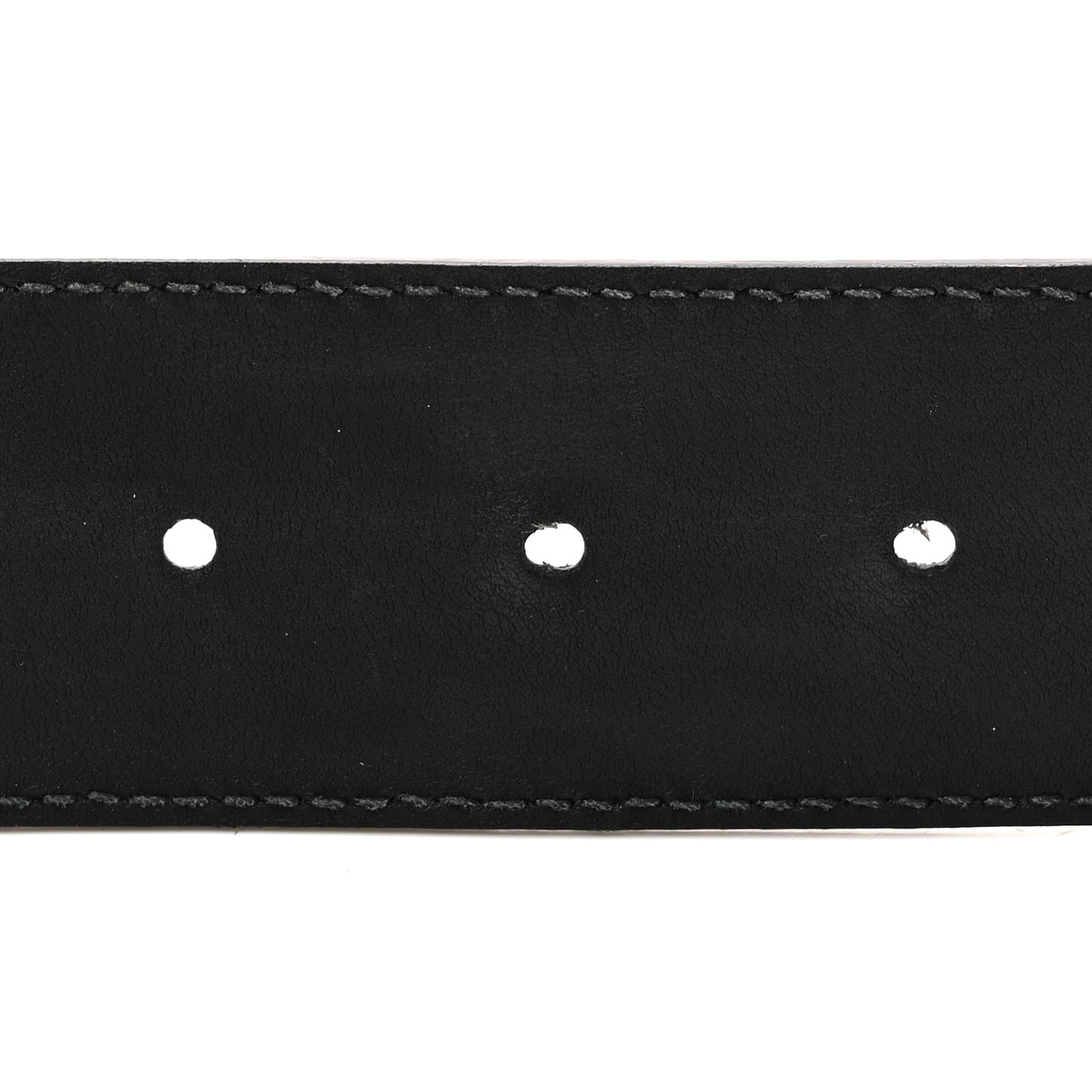 Textured Dollar Calfskin Nickel Double G 40mm Belt 85 34 Black