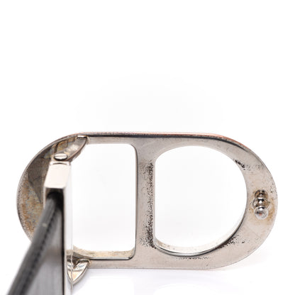 Christian Dior Calfskin 30 Montaigne Reversible Belt 85 Black Dark Brown 5 of 5
