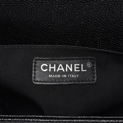 Chanel Caviar Quilted Medium Boy Flap Black 6 of 8