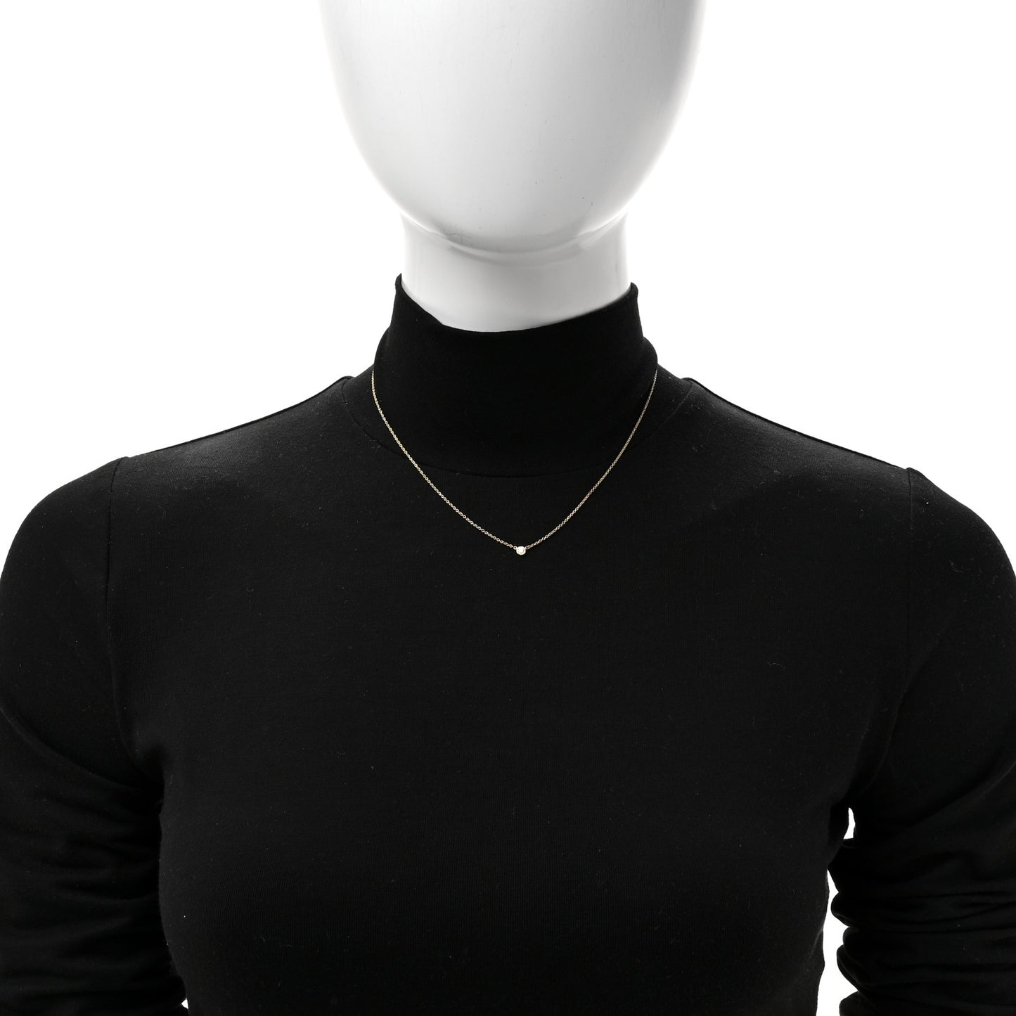 18K Yellow Gold Diamond .08ct Elsa Peretti Diamonds by the Yard Pendant Necklace