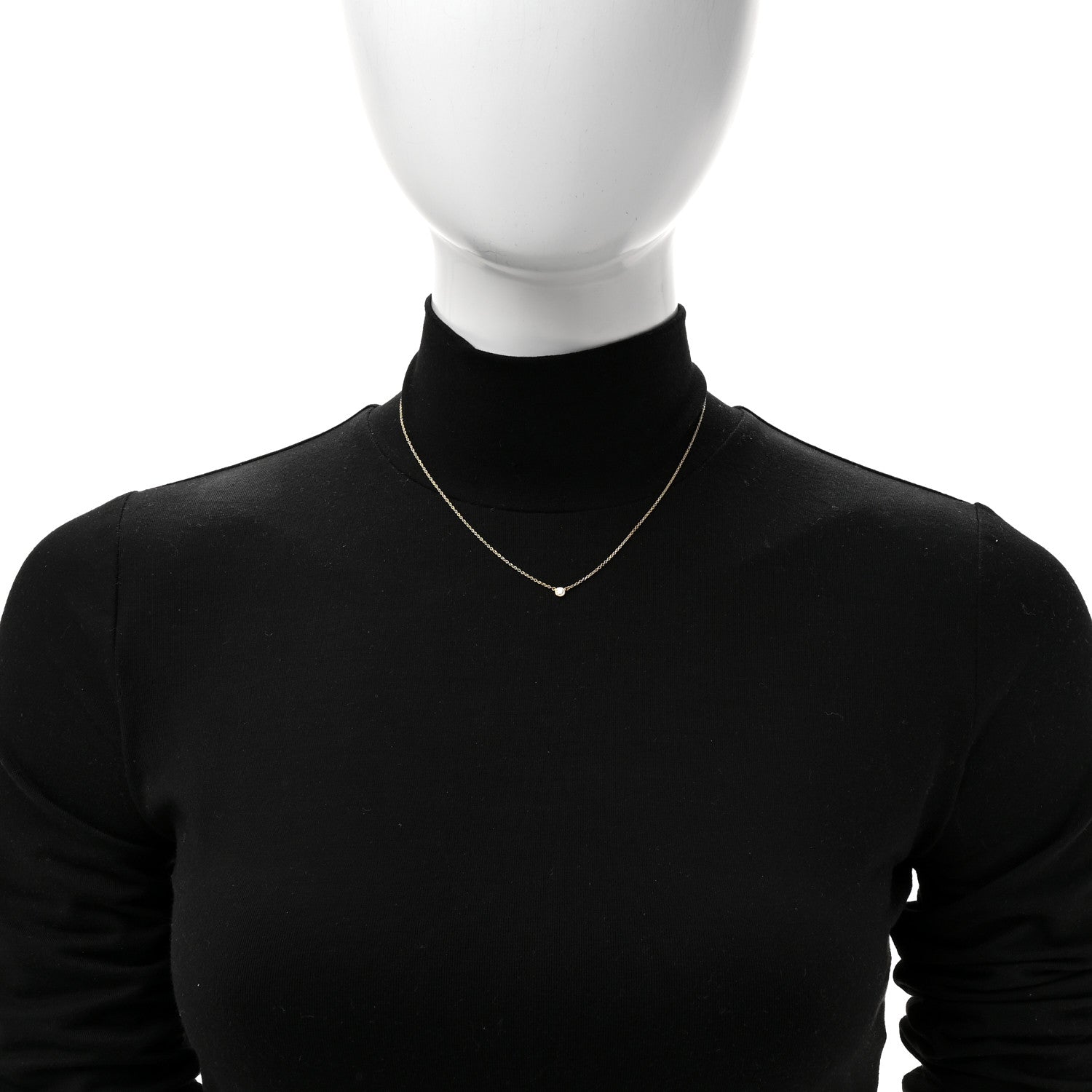 Tiffany 18K Yellow Gold Diamond .08ct Elsa Peretti Diamonds by the Yard Pendant Necklace 2 of 7