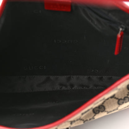 Gucci Monogram Jackie O Hobo Beige Blue Red 5 of 12