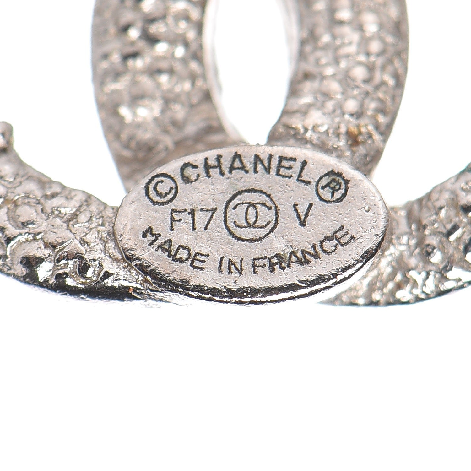 Chanel Crystal Mini CC Earrings Silver 3 of 5