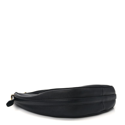 Prada Soft Calfskin Arque Shoulder Bag Black 4 of 11