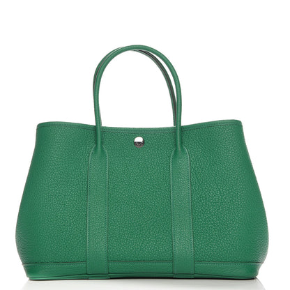 Hermes Vache Country Garden Party 30 TPM Vert Vertigo 1 of 8