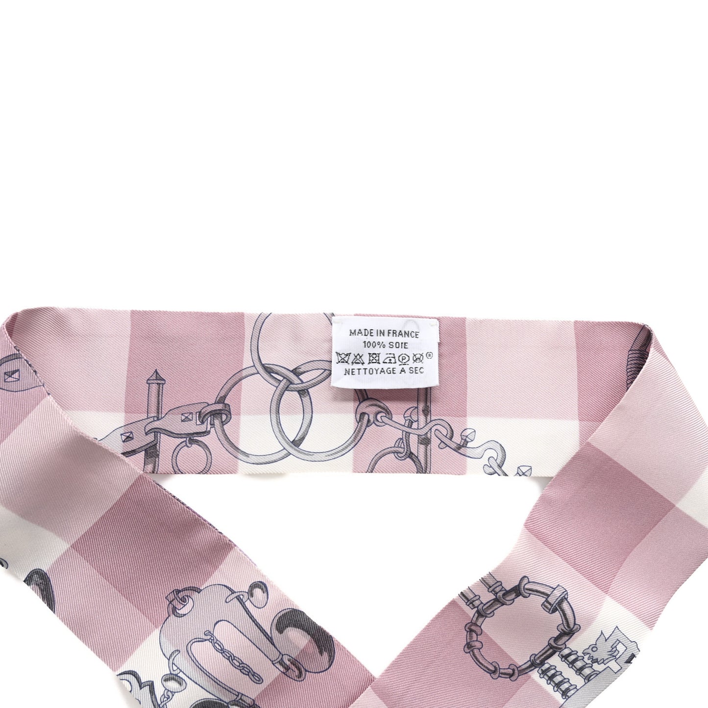 Silk Mors Et Gourmettes Vichy Twilly Parme Mauve White
