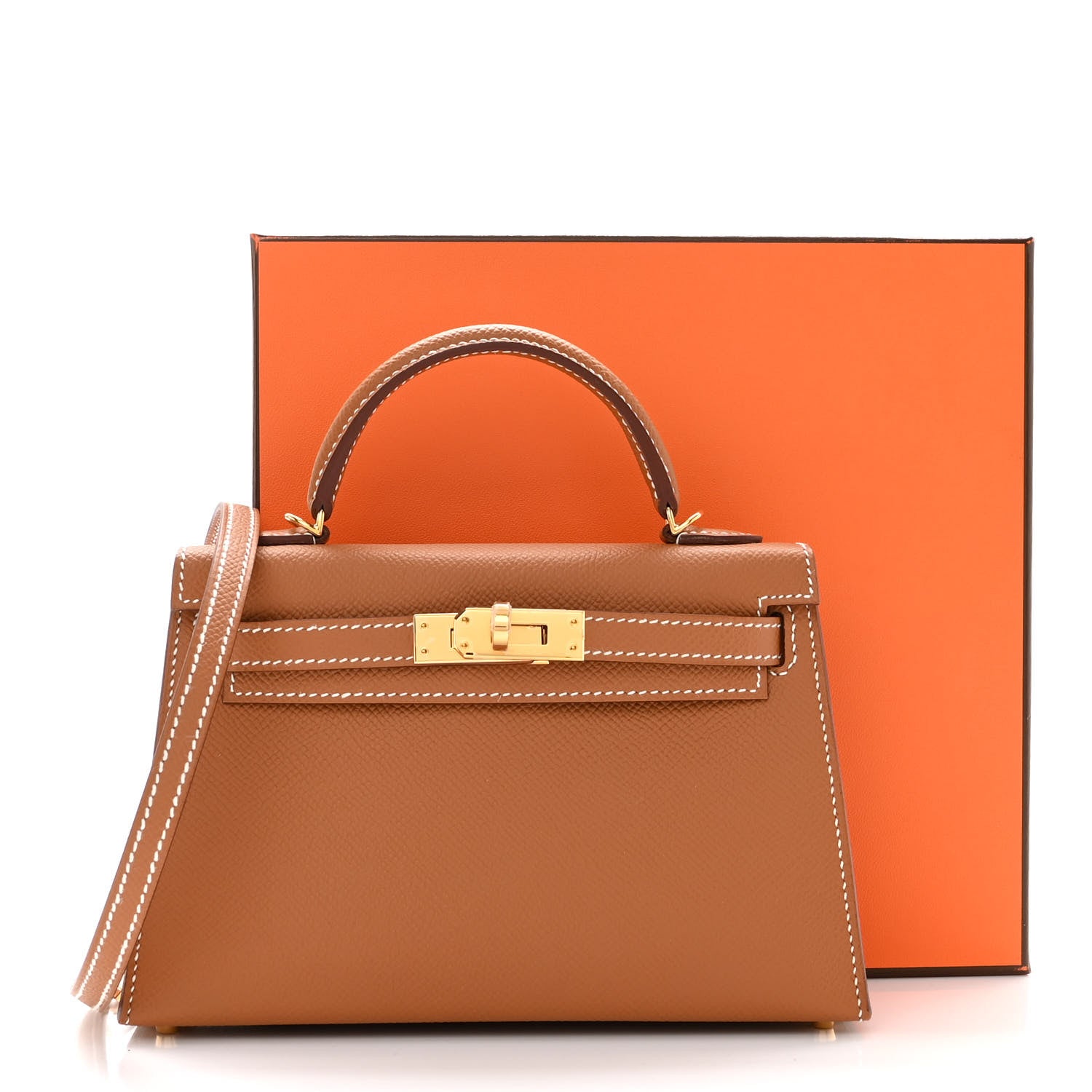 Hermes Epsom Mini Kelly Sellier 20 Gold 9 of 9