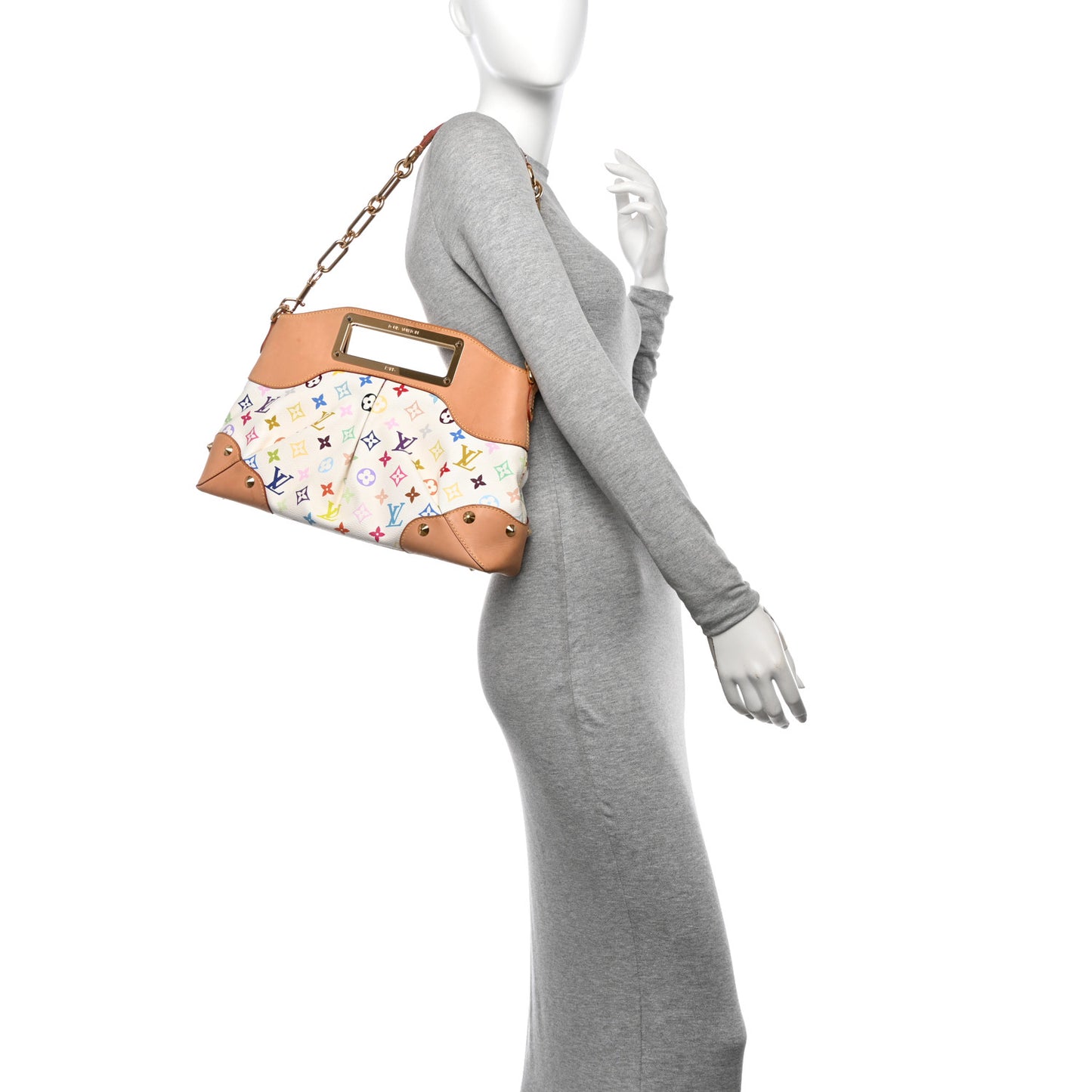 Monogram Multicolor Judy MM White