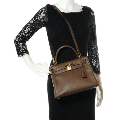 Hermes Epsom Kelly Retourne 28 Chocolate 2 of 10