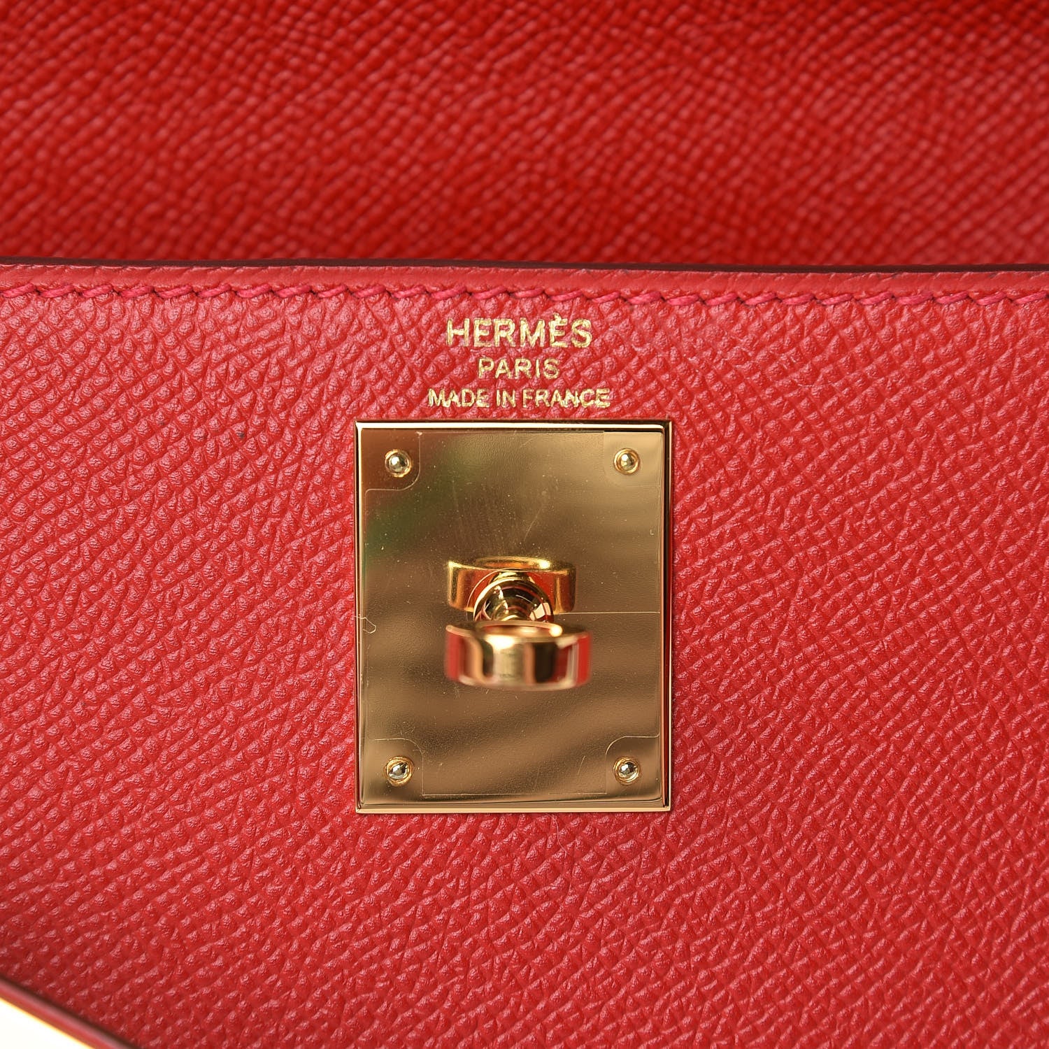 Hermes Epsom Kelly Sellier 28 Rouge Casaque 7 of 12