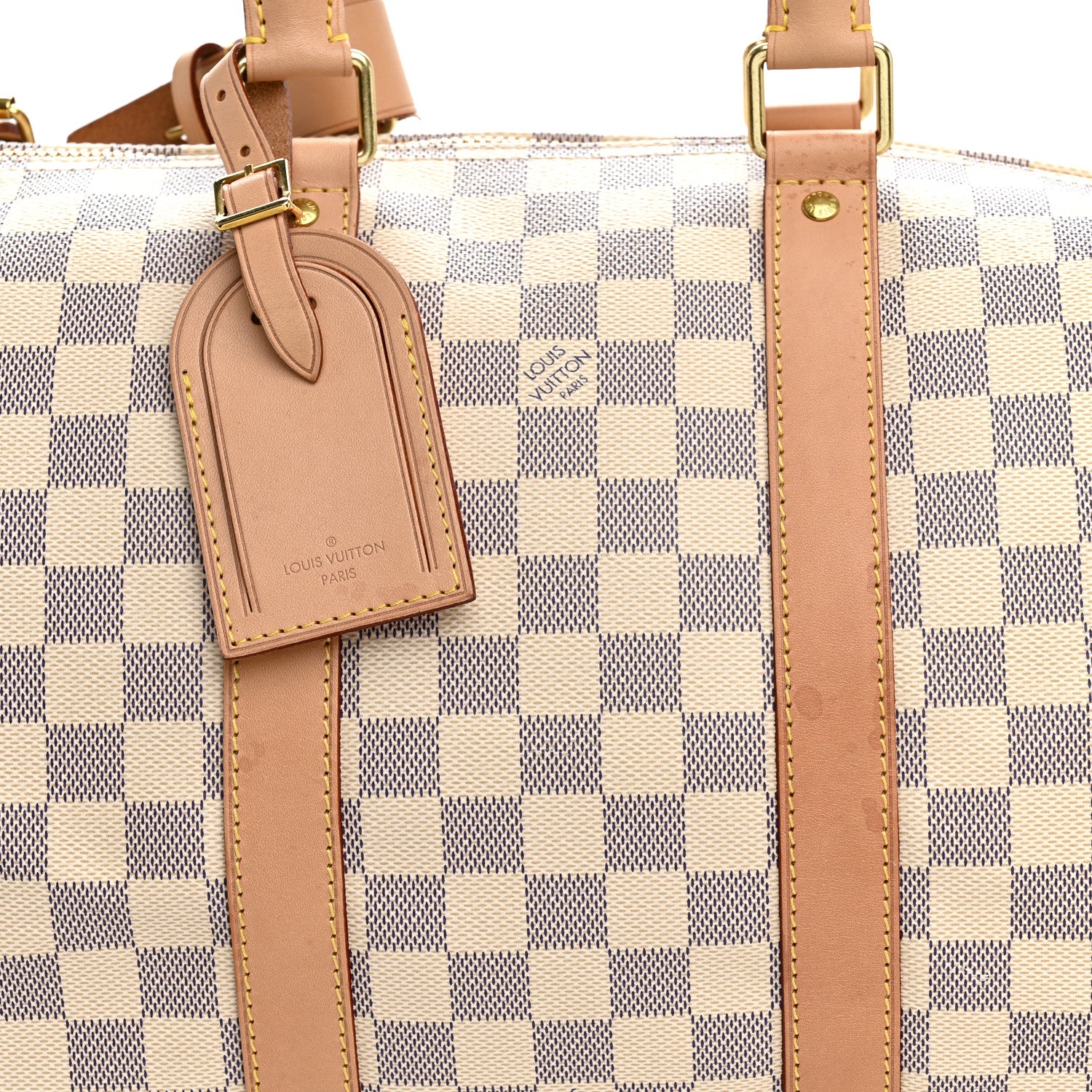 Louis Vuitton Damier Azur Keepall Bandouliere 45 7 of 17