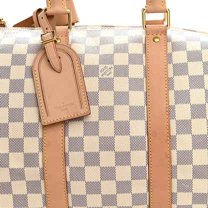 Louis Vuitton Damier Azur Keepall Bandouliere 45 7 of 17