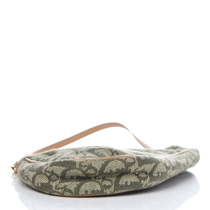Christian Dior Monogram Mini Saddle Pochette Green 4 of 8