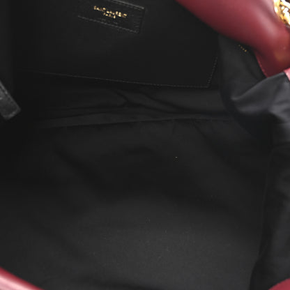Saint Laurent Lambskin Matelasse Monogram Large Jamie 4.3 New Dark Bordeaux 5 of 10