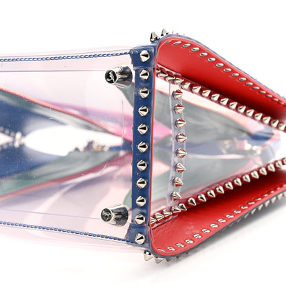 Christian Louboutin PVC Calfskin Spiked Medium Paloma Multicolor 10 of 13