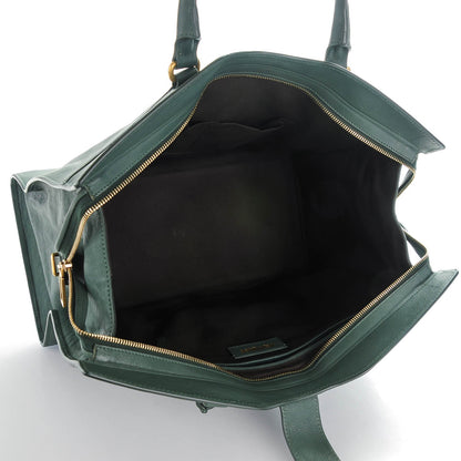 Saint Laurent Sheepskin Large Cabas ChYc Hunter Green 5 of 7